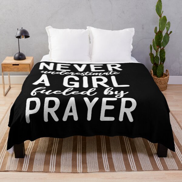 Item preview, never underestimate a girl fueled by prayer designed and sold by Fislux.