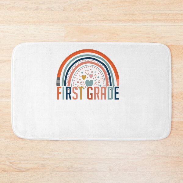 Item preview, first grade kids rainbow , sweet hearts designed and sold by Fislux.