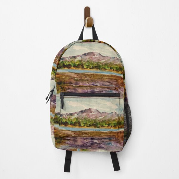Item preview, Big Bear Lake Reflection Watercolor designed and sold by signaturelaurel.