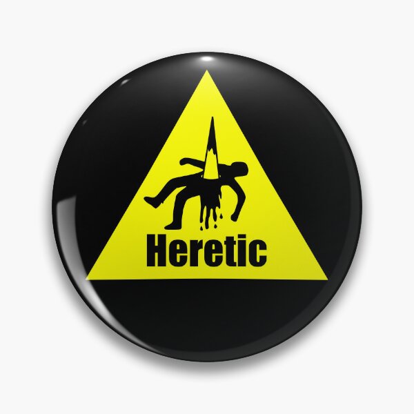 Item preview, Advertencia herética amarilla designed and sold by Real-Digital.