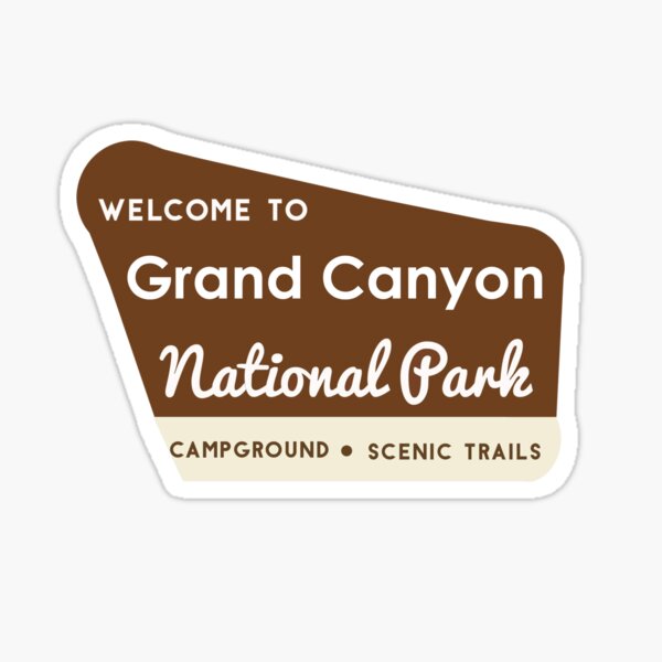 Item preview, Grand Canyon National Park Entrance Sign designed and sold by Lil-Bit-Batty.