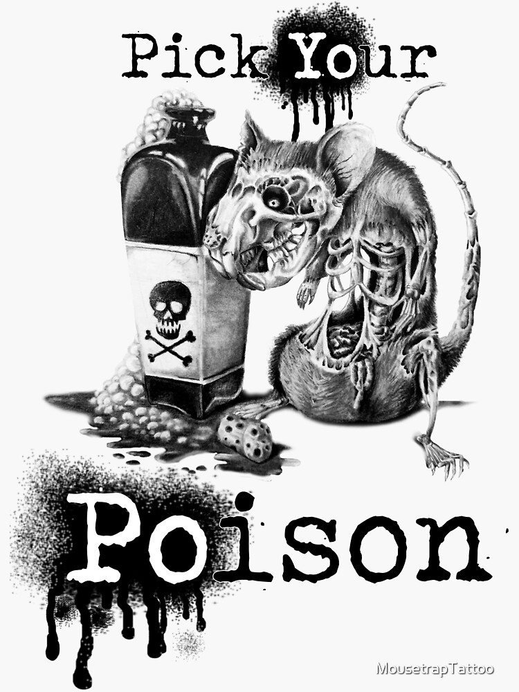 pick-your-poison-sticker-for-sale-by-mousetraptattoo-redbubble
