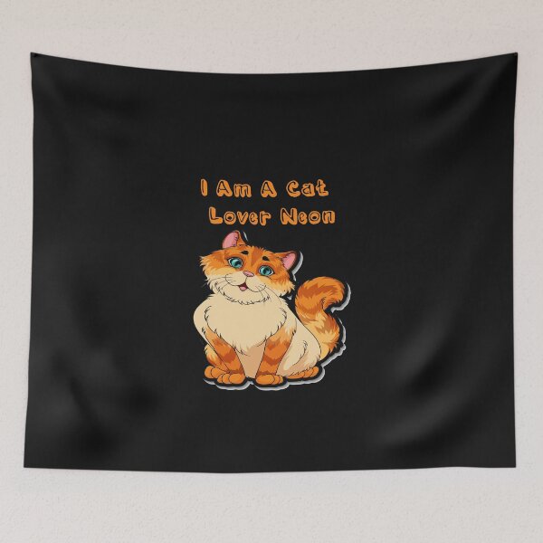 Aperçu de l'œuvre I am a cat lover neon créée et vendue par dngr shop.