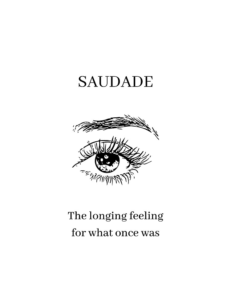Saudade - Portuguese Word Definition | Greeting Card