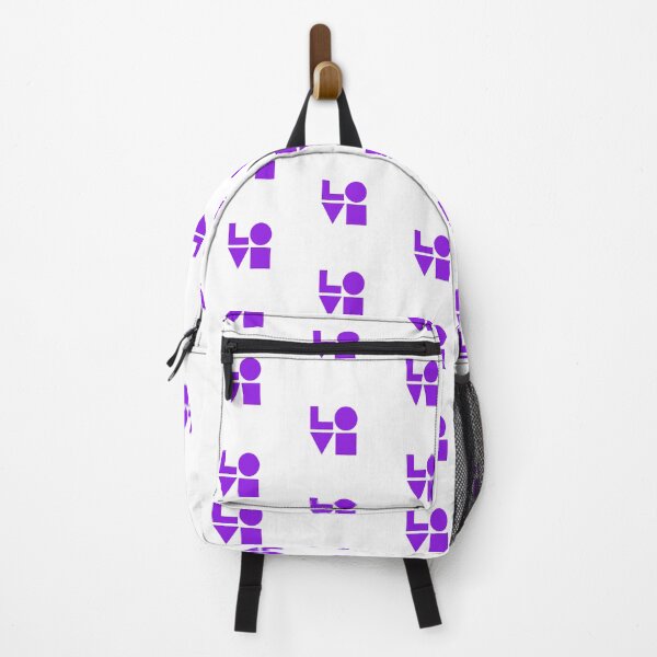 Item preview, LOVE GEOMTERIC SHAPES purple designed and sold by Inspirationmotivation.