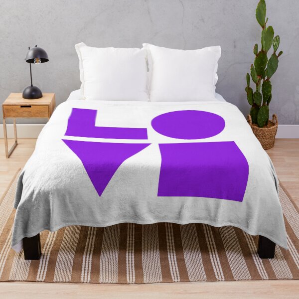 Item preview, LOVE GEOMTERIC SHAPES purple designed and sold by Inspirationmotivation.