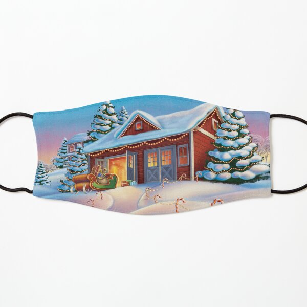 Werkstatt des Weihnachtsmanns Maske für Kinder