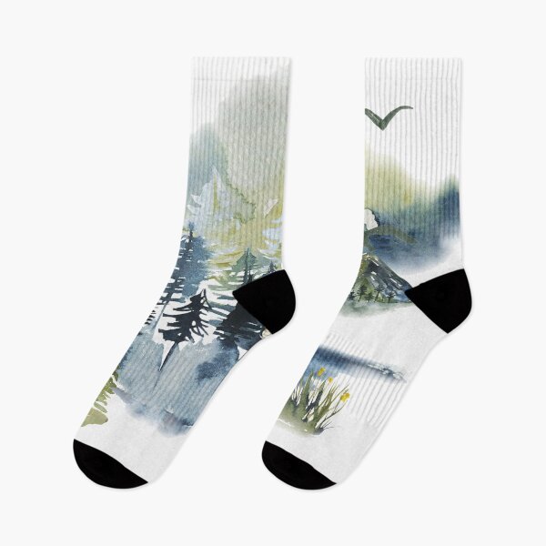 Item preview, Watercolor forest scene designed and sold by ibelieveimages.
