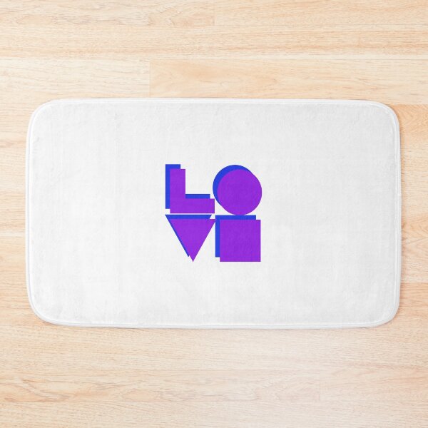 Item preview, LOVE Original abstract text - purple and blue designed and sold by Inspirationmotivation.
