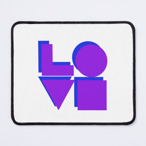 Item preview, LOVE Original abstract text - purple and blue designed and sold by Inspirationmotivation.