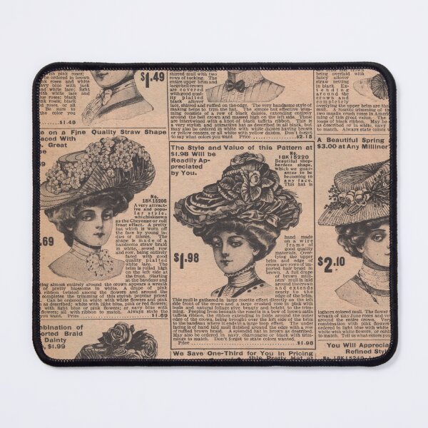 Item preview, Antique Catalog Page Women's Ladies Hats Millinery Victorian/Edwardian designed and sold by Candlewood Museum & Gift Shoppe.