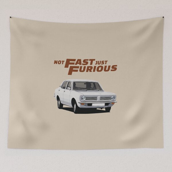 Item preview, Not Fast Just Furious - Morris Marina - white designed and sold by knappidesign.
