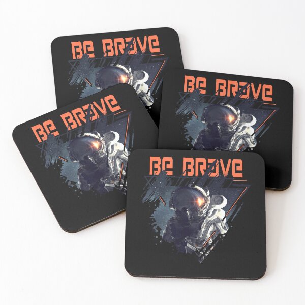 Item preview, Be brave cool looking astronaut design designed and sold by reka88.