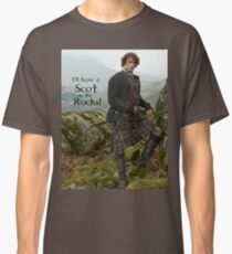 Camiseta clásica ¡Tendré un escocés en las rocas!