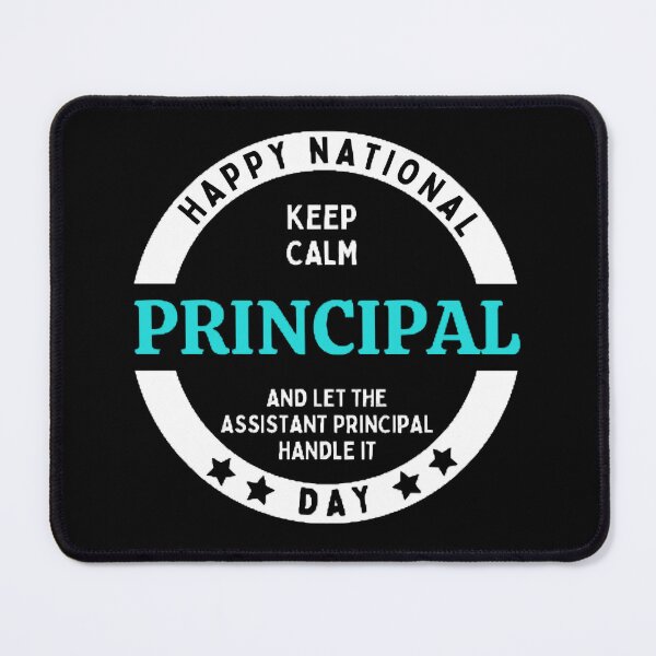 Item preview, Happy National Principal's Day The Best Teacher Blue Keep Calm Design designed and sold by BestTeacher.