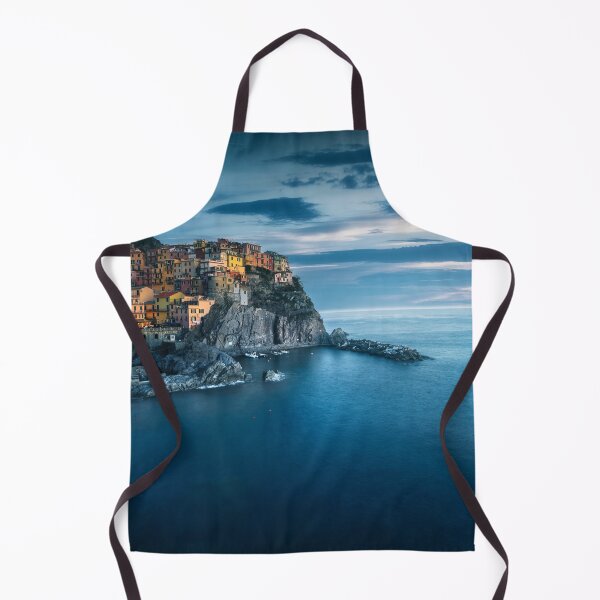 Item preview, Manarola village on the rocks, blue hour. Cinque Terre, Italy designed and sold by Stefano Orazzini.