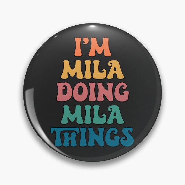 Item preview, Mila Funny Retro First Name designed and sold by Americandude.