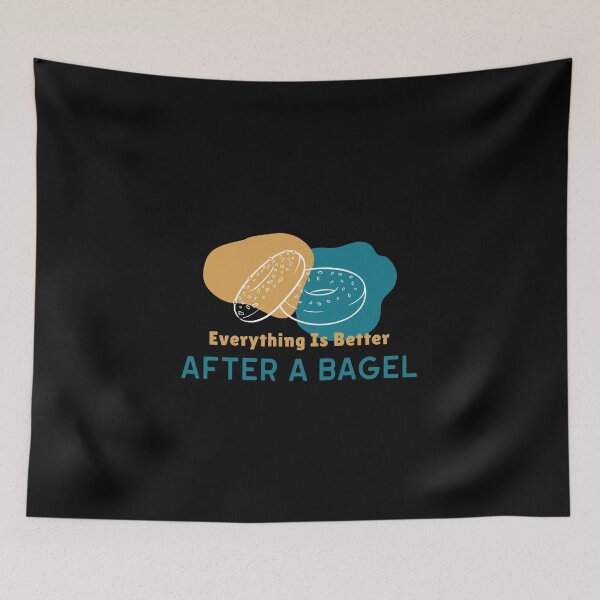Item preview, Everything Is Better After A Bagel - Breakfast Bagel Design designed and sold by Shirtlify.