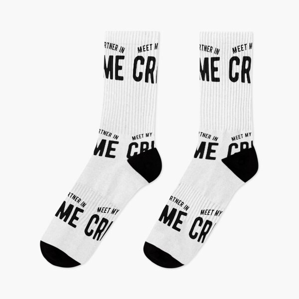 Item preview, Meet my partner in crime. Funny designed and sold by Quotes ⭐⭐⭐⭐⭐.
