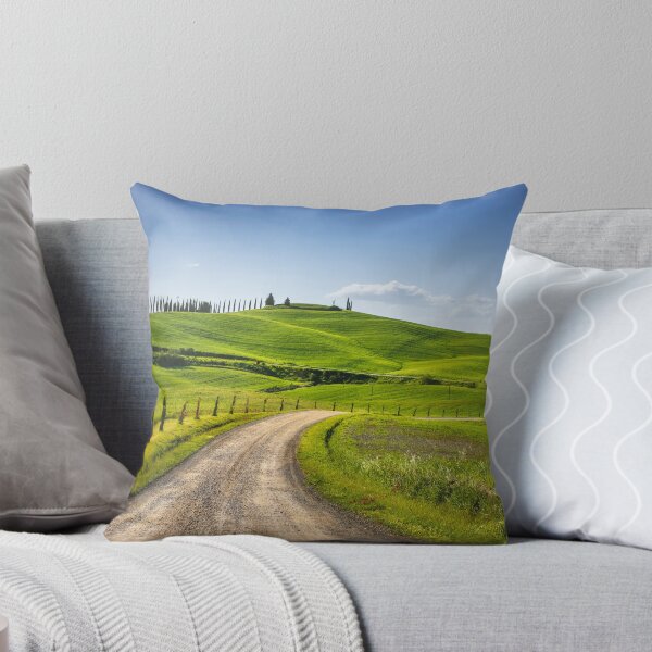 Item preview, Route of the Via Francigena. Curved road, fields and trees. Tuscany designed and sold by Stefano Orazzini.