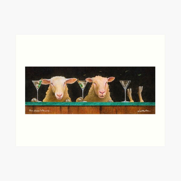 Will Bullas / three sheeps to the wind... Art Print