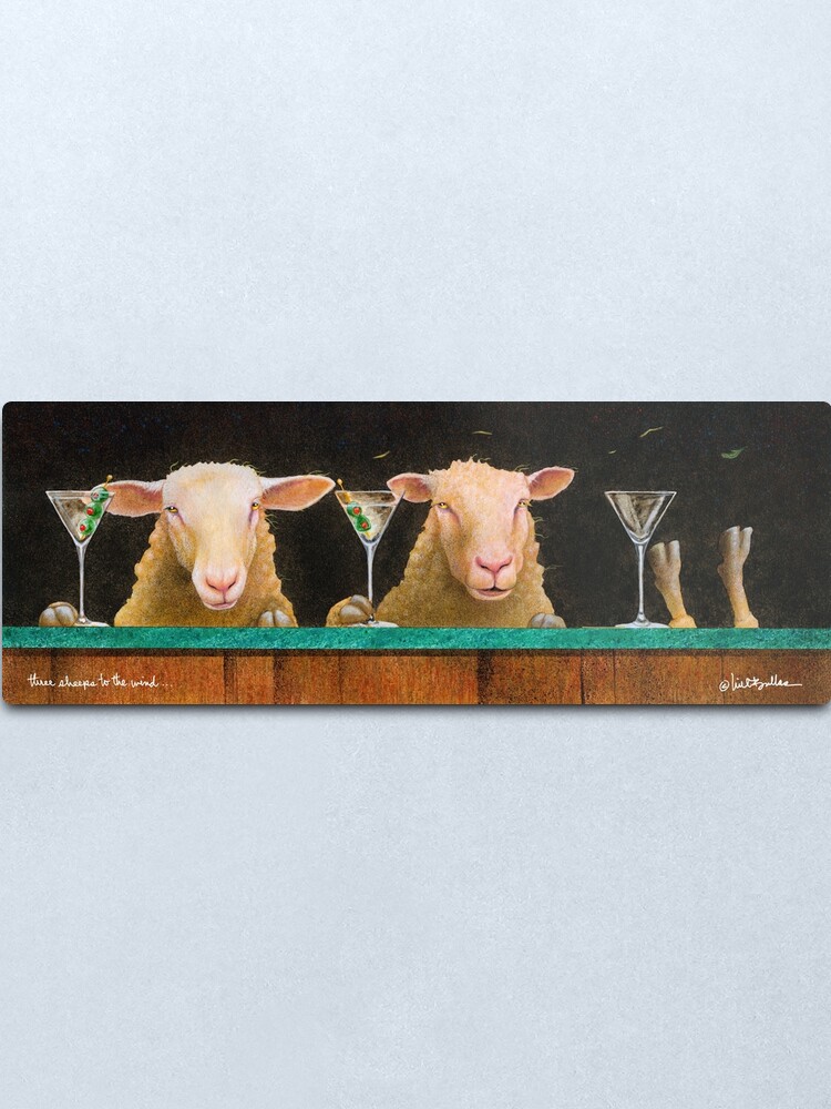 Alternate view of Will Bullas / three sheeps to the wind... Metal Print