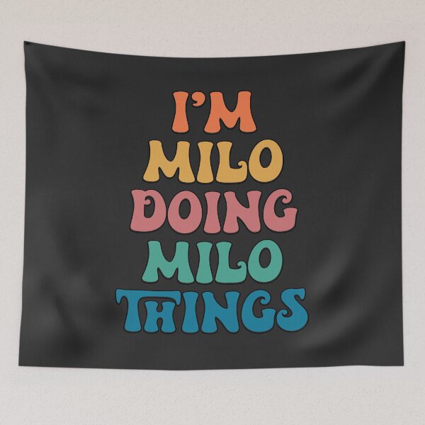 Item preview, Milo Funny Retro First Name designed and sold by Americandude.
