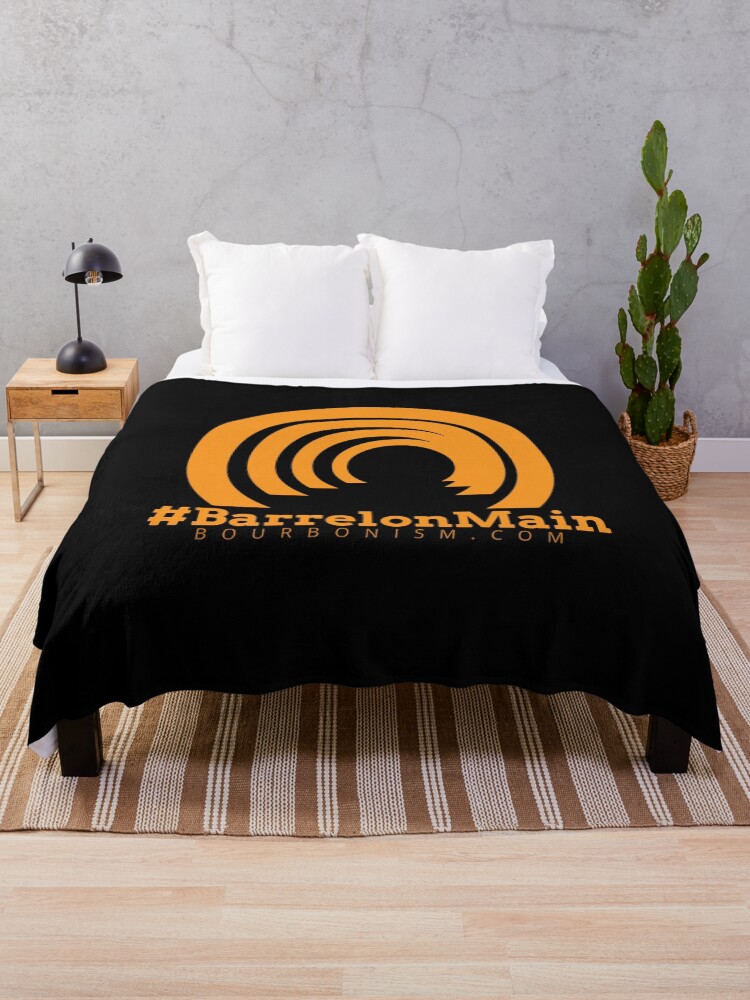 Thumbnail 1 of 6, Throw Blanket, Barrel on Main in the Bourbon District, Louisville Kentucky designed and sold by bourbonism.