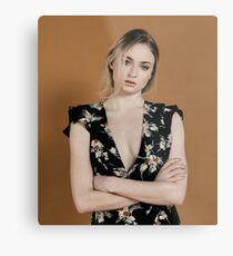 Celebrity: Sophie Turner Metal Print