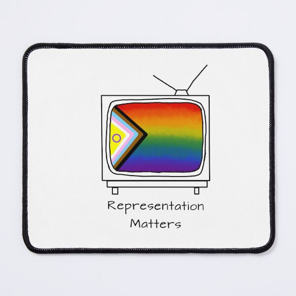Item preview, ‘Representation Matters’ Minimalist TV Pride Flag designed and sold by fairytalesrreal.