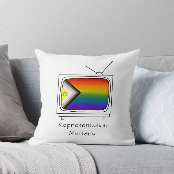 Item preview, ‘Representation Matters’ Minimalist TV Pride Flag designed and sold by fairytalesrreal.