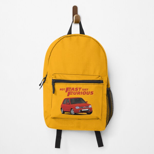 Item preview, Not Fast - Just Furious with a red Nissan Micra / March designed and sold by knappidesign.