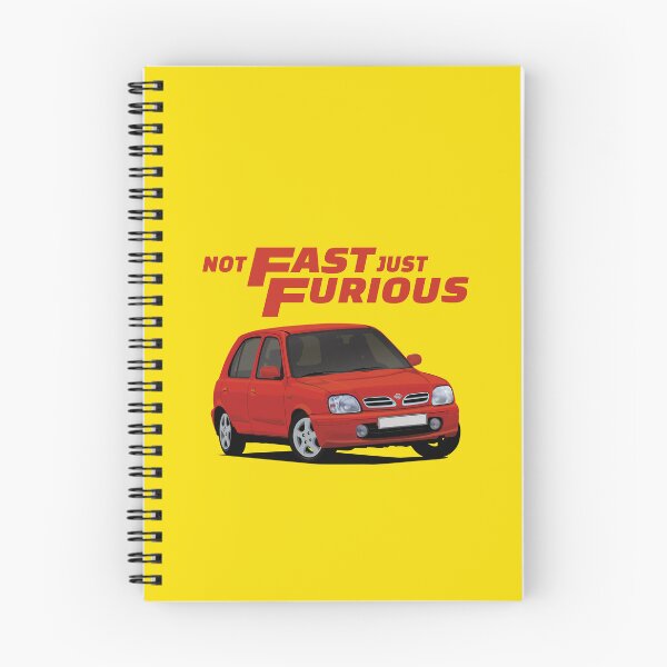 Item preview, Not Fast - Just Furious with a red Nissan Micra / March designed and sold by knappidesign.
