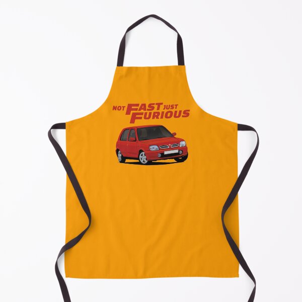 Item preview, Not Fast - Just Furious with a red Nissan Micra / March designed and sold by knappidesign.