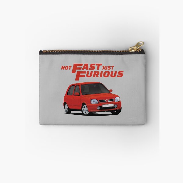 Item preview, Not Fast - Just Furious with a red Nissan Micra / March designed and sold by knappidesign.