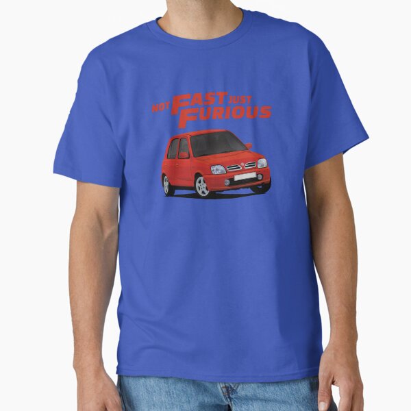 Item preview, Not Fast - Just Furious with a red Nissan Micra / March designed and sold by knappidesign.