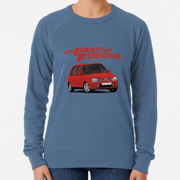 Item preview, Not Fast - Just Furious with a red Nissan Micra / March designed and sold by knappidesign.