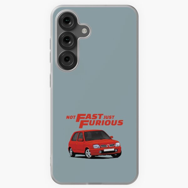 Item preview, Not Fast - Just Furious with a red Nissan Micra / March designed and sold by knappidesign.
