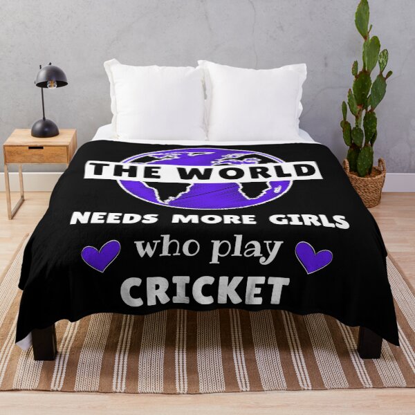 Item preview, The world needs more girls who play cricket designed and sold by TheGreenGoat.