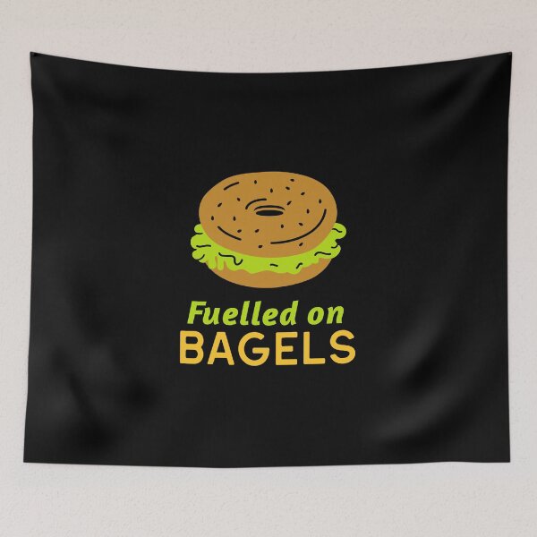 Item preview, Fuelled On Bagels - Breakfast Bagel Design designed and sold by Shirtlify.