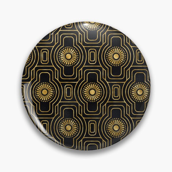 Item preview, Golden-Hues And Black Art Deco Romantic Pattern designed and sold by DEC02.