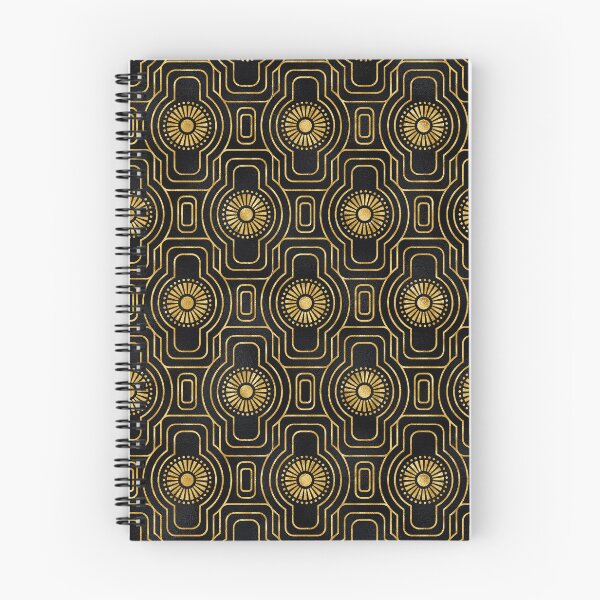 Item preview, Golden-Hues And Black Art Deco Romantic Pattern designed and sold by DEC02.
