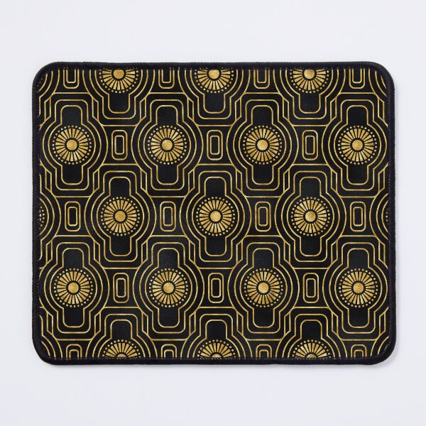 Item preview, Golden-Hues And Black Art Deco Romantic Pattern designed and sold by DEC02.