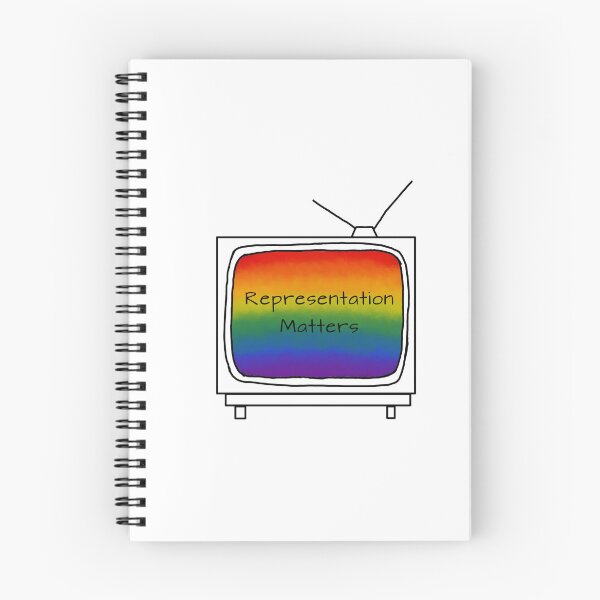 Item preview, ‘Representation Matters’ Retro Minimalist  TV Pride Flag designed and sold by fairytalesrreal.
