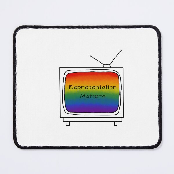 Item preview, ‘Representation Matters’ Retro Minimalist TV Pride Flag designed and sold by fairytalesrreal.