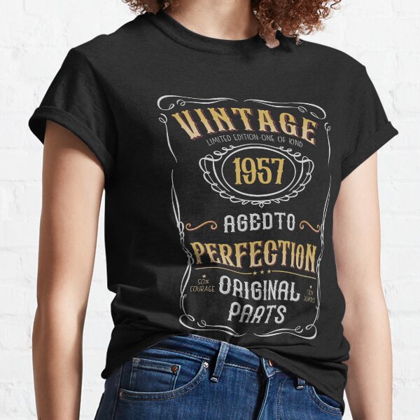 Vintage Birthday Party 1957 Gift for Him Original Parts 65th Birthday Classic T-Shirt