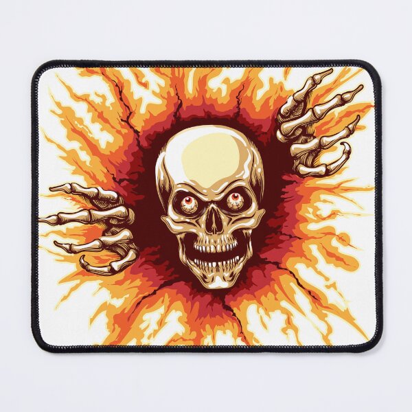 Item preview, Skull Rising from Hell Vector Illustration  designed and sold by devaleta.