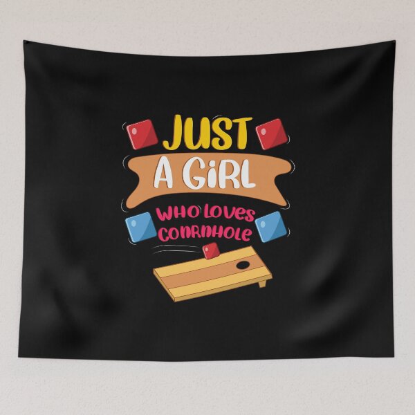 Item preview, Funny Just a Girl who loves Cornhole designed and sold by HanyAlashkar.