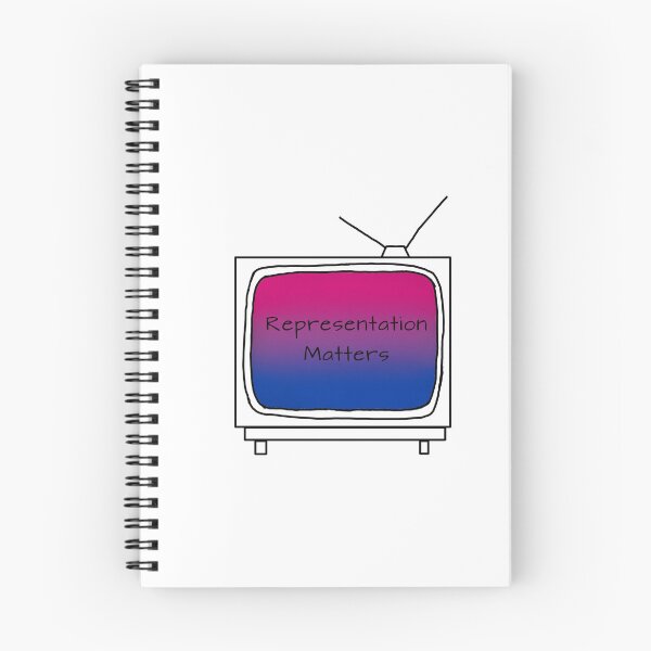 Item preview, ‘Representation Matters’ Retro Minimalist  TV Bi Pride Flag designed and sold by fairytalesrreal.