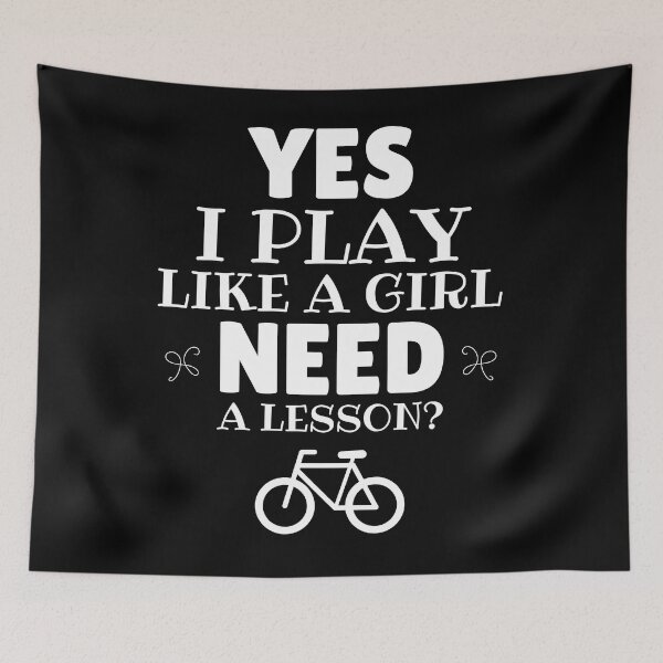 Item preview, Cycling: Yes, I play like a girl. Need a lesson? designed and sold by TheGreenGoat.